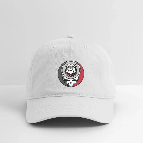 University of Georgia Grateful Dead Stealie Dad Hat - white